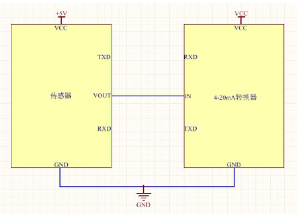 二氧化碳傳感器模擬信號輸出接口電路